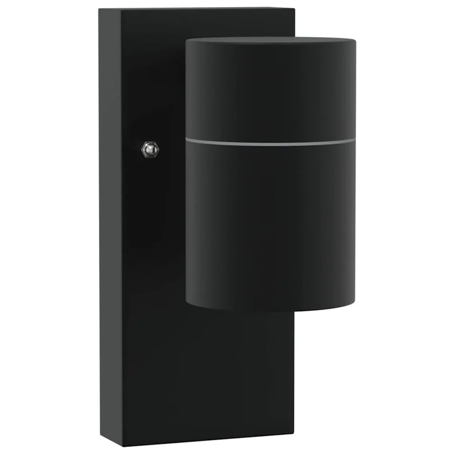 Applique Murale Extérieure 2 pcs Noir 6,5 x 10,5 x 16 cm - 4