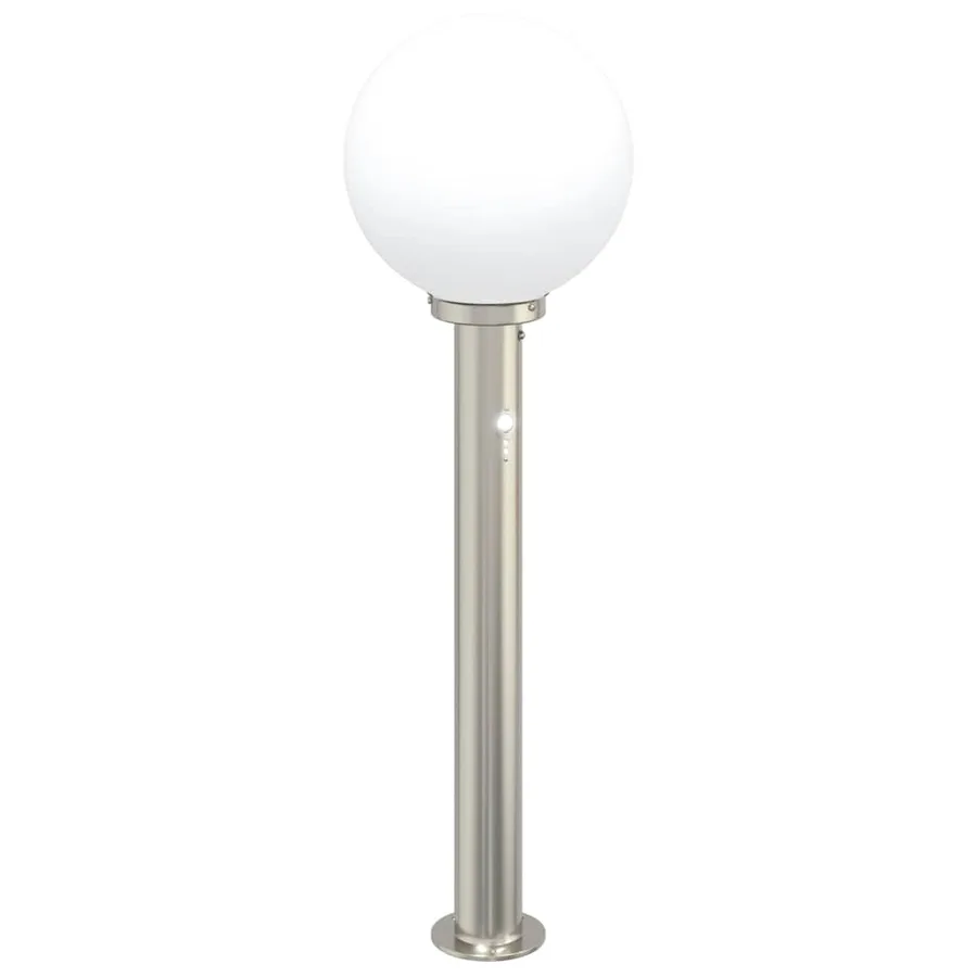 Bornes lumineuses avec détecteur lot de 3 80 cm acier inoxydable IP44 - 4