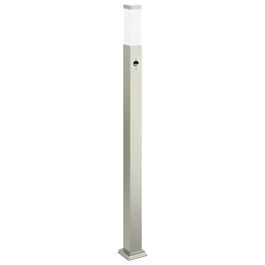 Bornes lumineuses avec détecteur lot de 3 110 cm acier inoxydable IP44 - 4