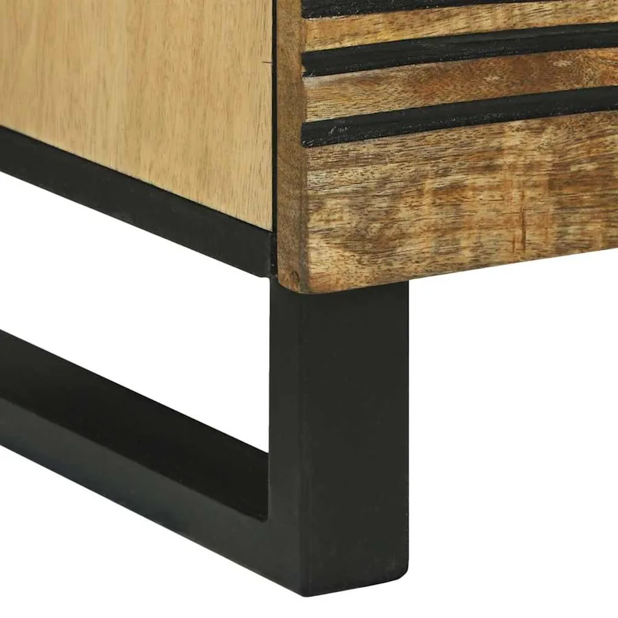Table de chevet 2 pcs Naturel 40 x 33 x 46 cm Bois d'ingénierie - 8
