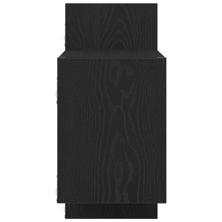 Étagère murale en chêne noir 129 x 18 x 42 cm bois d'ingénierie - 6