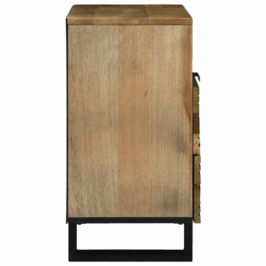 Table de chevet Naturel 50 x 33 x 62 cm Bois d'ingénierie - 4