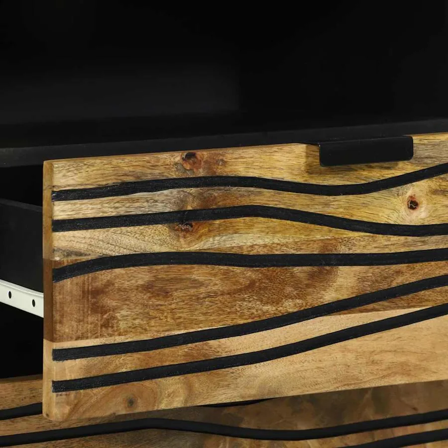 Table de chevet Naturel 50 x 33 x 62 cm Bois d'ingénierie - 7