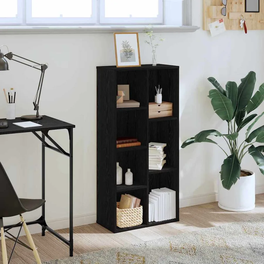 Bibliothèque Chêne noir 50 x 25 x 102 cm