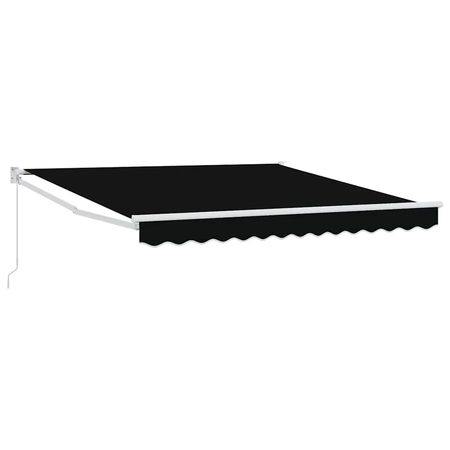 Auvent rétractable Noir 350 x 250 cm - 2