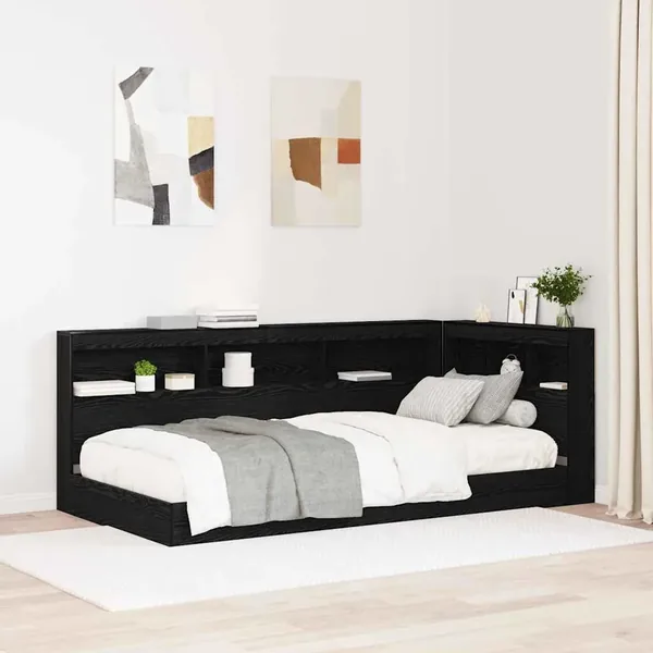 Tête de lit de rangement Chêne noir 80 cm Bois d'ingénierie