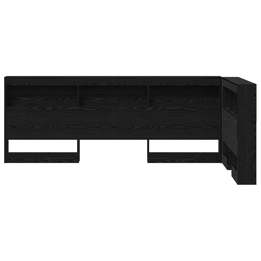 Tête de lit de rangement Chêne noir 80 cm Bois d'ingénierie - 6