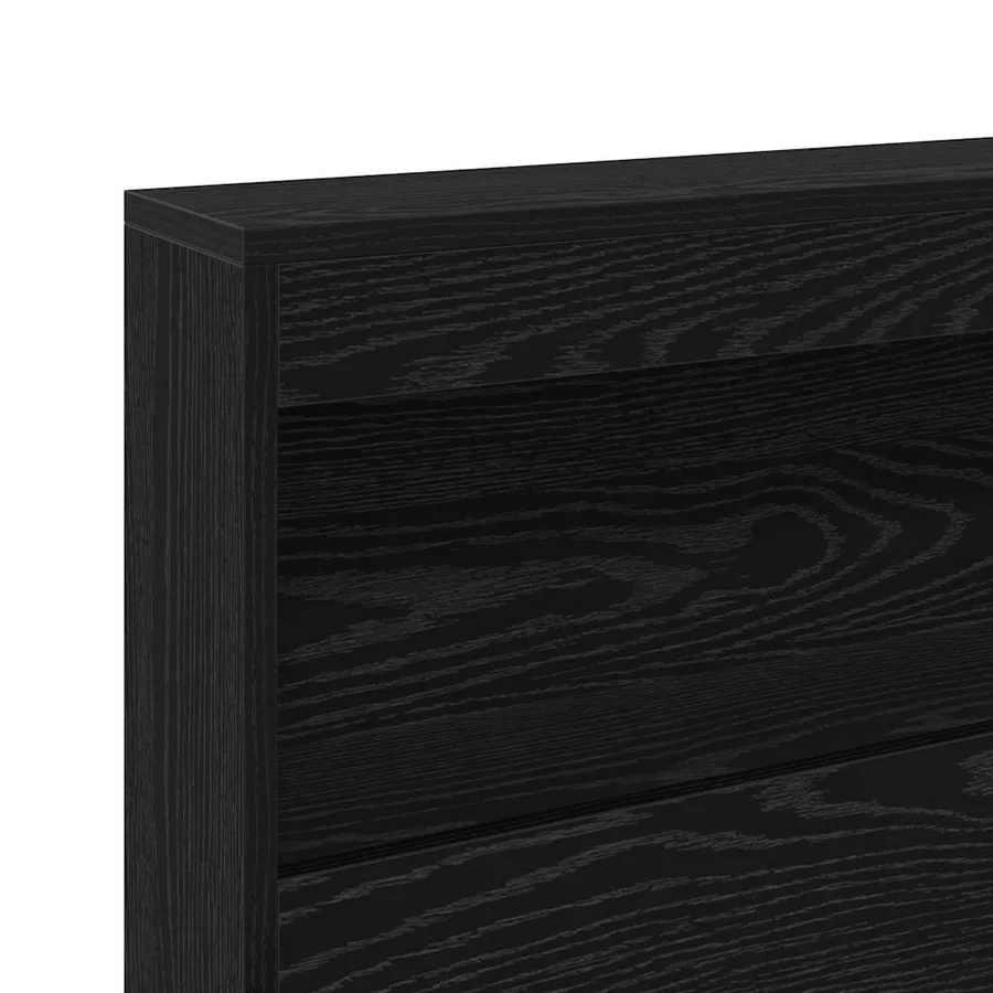 Tête de lit de rangement Chêne noir 80 cm Bois d'ingénierie - 9