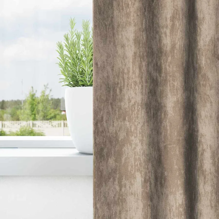Rideaux en velours 2 pcs Champagne 140 x 140 cm Velours - 3