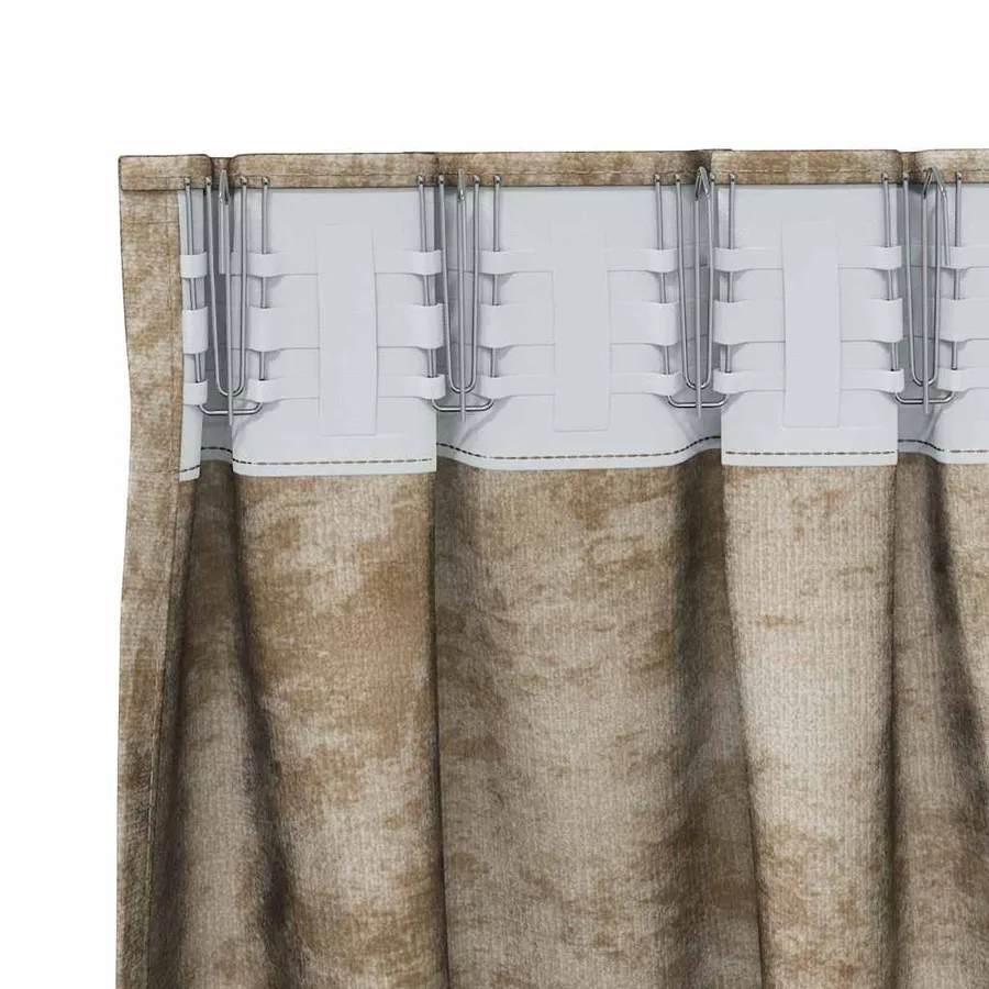 Rideaux en velours 2 pcs Champagne 140 x 140 cm Velours - 5