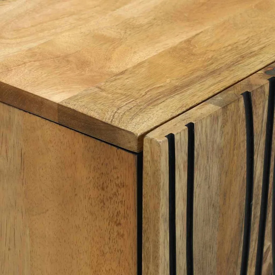 Buffet Naturel 60 x 33,5 x 75 cm Bois de mangue massif - 6