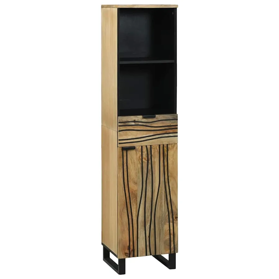 Ensemble de mobilier de salle de bain avec tiroir 5 pcs Marron - 5