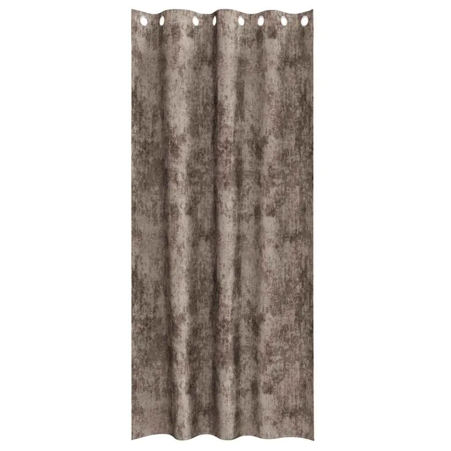 Rideaux en velours 2 pcs Cappuccino 245 x 140 cm Velours - 4