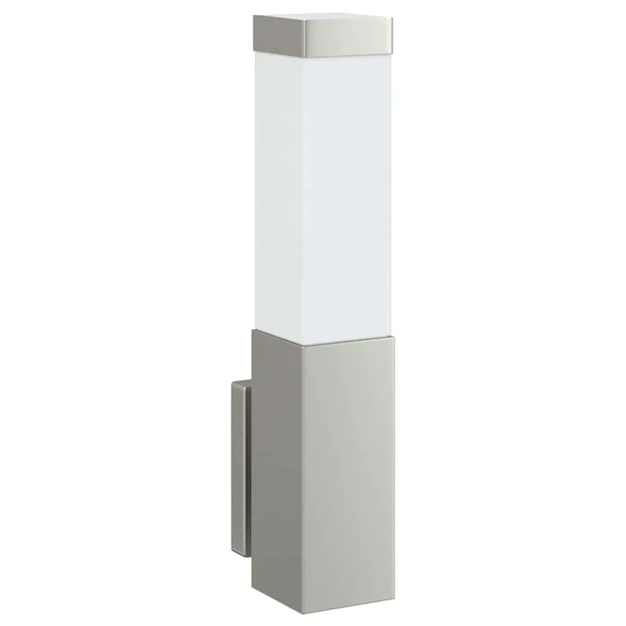 Applique Murale Extérieure 2 pcs Argenté 10.5 x 6 x 33 cm - 4