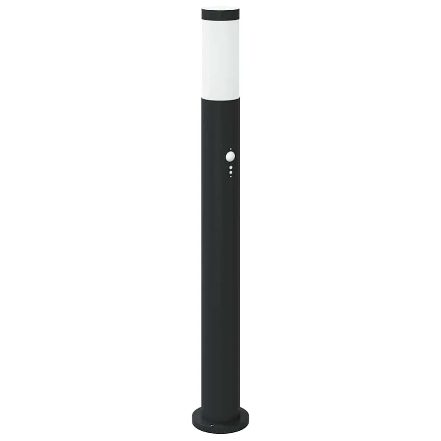 Bornes lumineuses avec détecteur lot de 3 80 cm acier inoxydable IP44 - 4