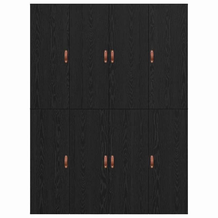 Cadre de lit avec rangement Chêne noir 150 x 200 cm - 9
