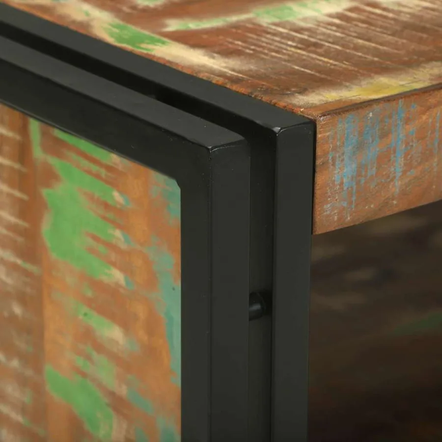 Table basse Multicolore 120 x 50 x 38 cm Bois Recyclé Solide - 6