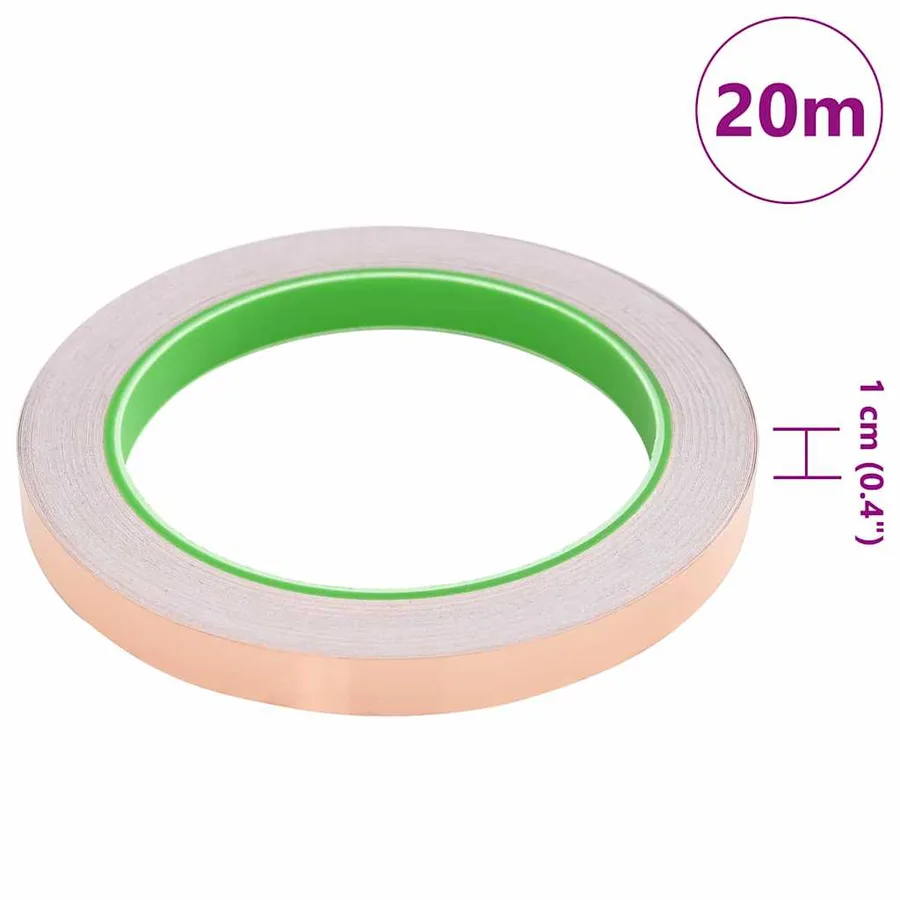 Ruban en cuivre pour la protection des escargots 6 pcs Cuivre - 8