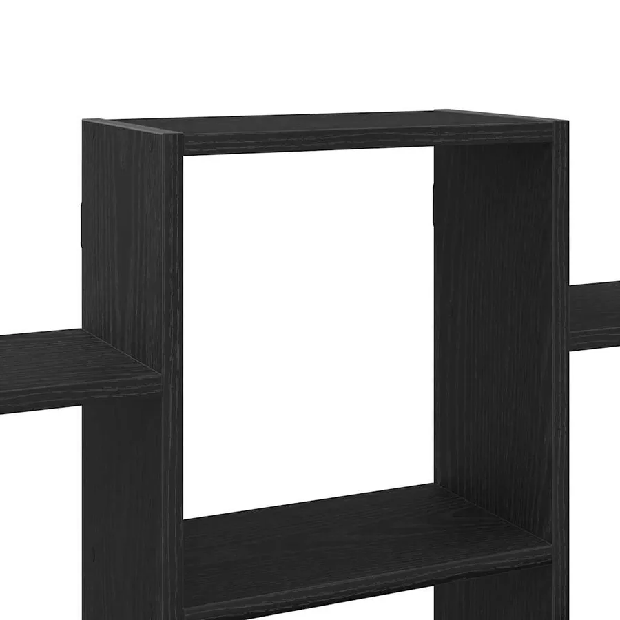 Étagère murale en chêne noir 159 x 18 x 66 cm bois d'ingénierie - 8