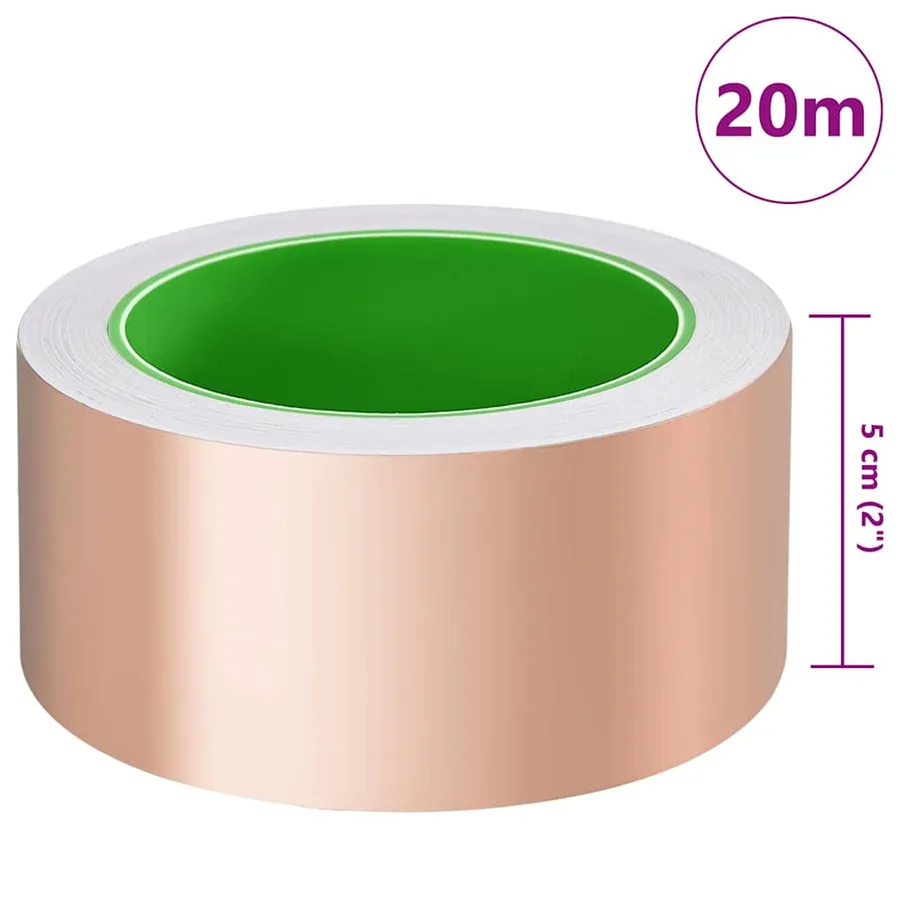 Ruban en cuivre pour la protection des escargots 6 pcs Cuivre - 8