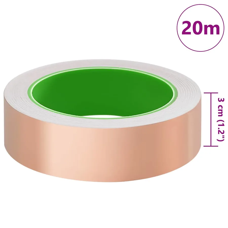 Ruban en cuivre pour la protection des escargots 6 pcs Cuivre - 8