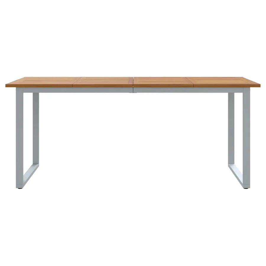 Table de Jardin Gris 180 x 90 x 75 cm Bois d'Acacia Massif - 5