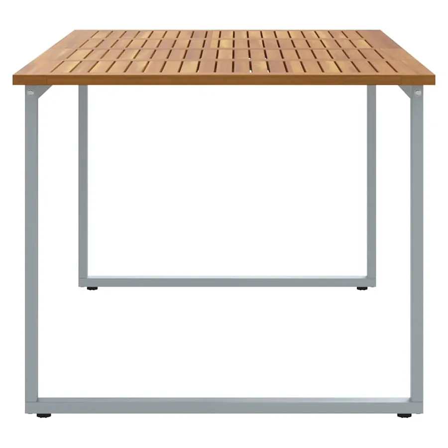 Table de Jardin Gris 180 x 90 x 75 cm Bois d'Acacia Massif - 6
