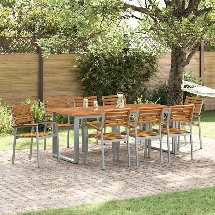Chaise de jardin 8 pcs Marron 56 x 57 x 87 cm