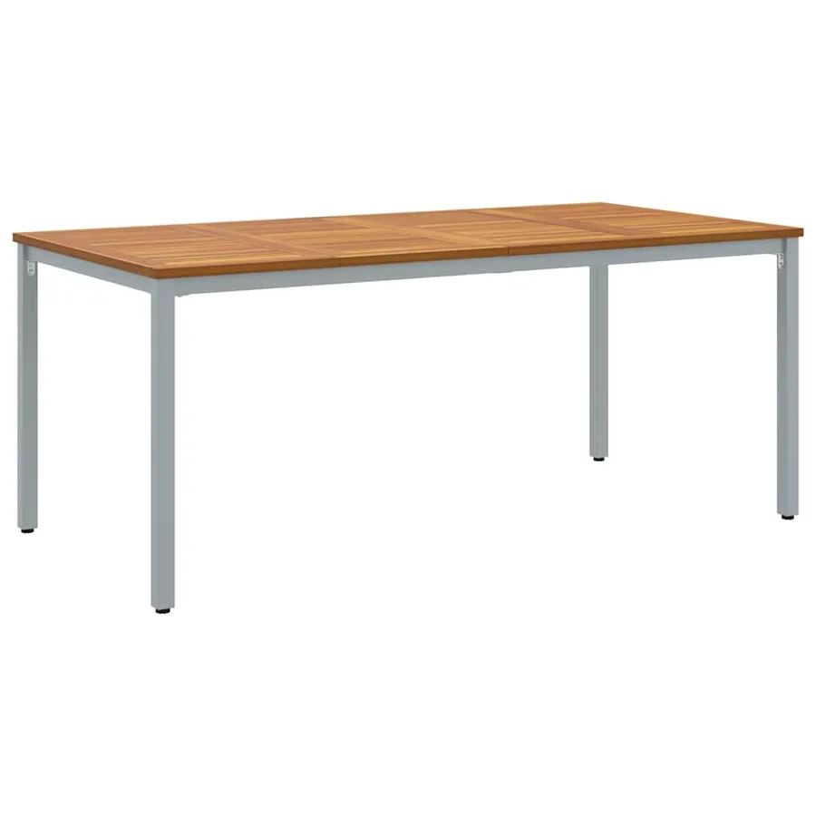 Ensemble de salle à manger pour jardin 5 pcs Gris - 6