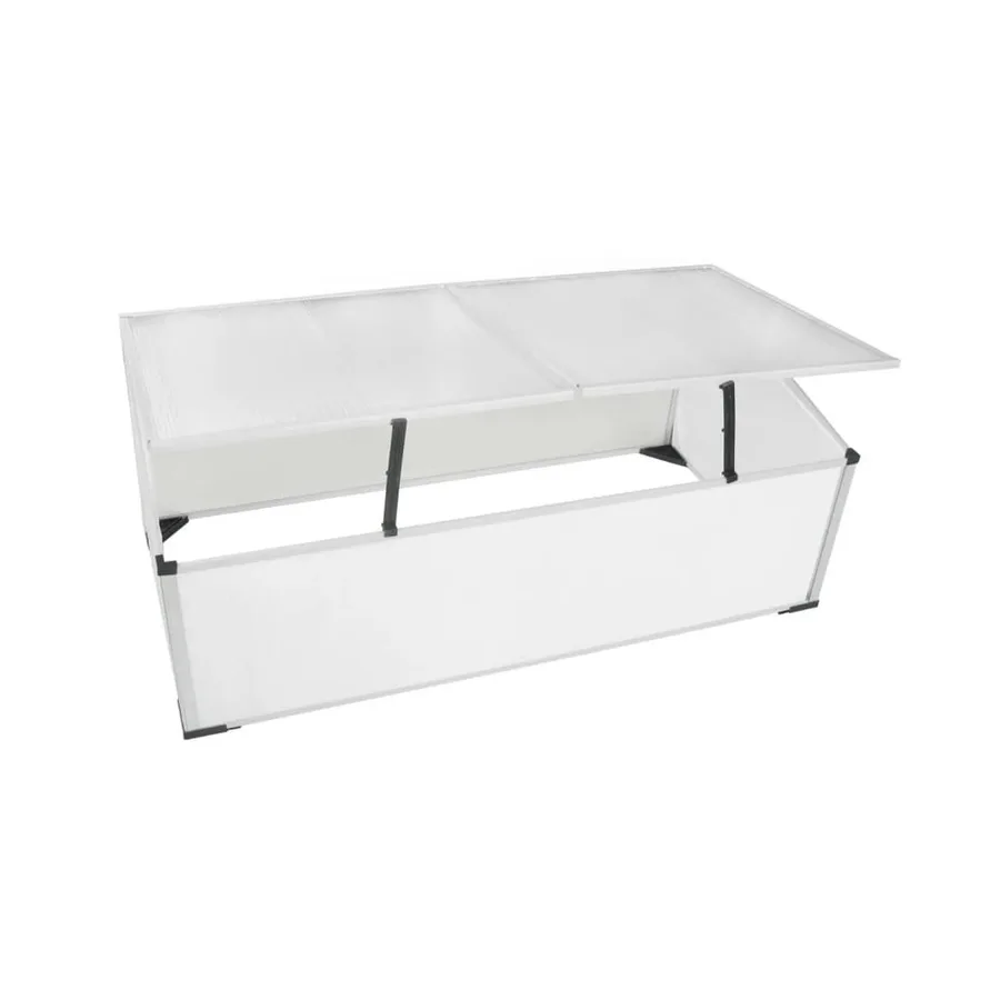 Cold frame greenhouse with 2 lids 110x55x41 cm - 3