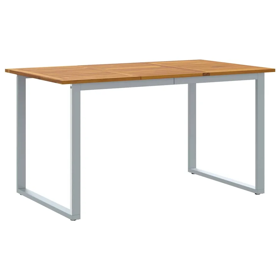 Ensemble de salle à manger pour jardin 7 pcs Gris - 5