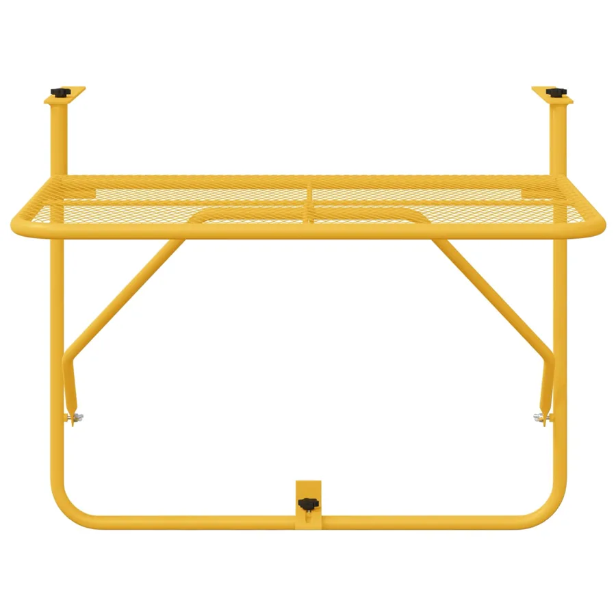 Table Suspendue de Balcon Moutarde 60 x 39 x 65 cm Acier - 4