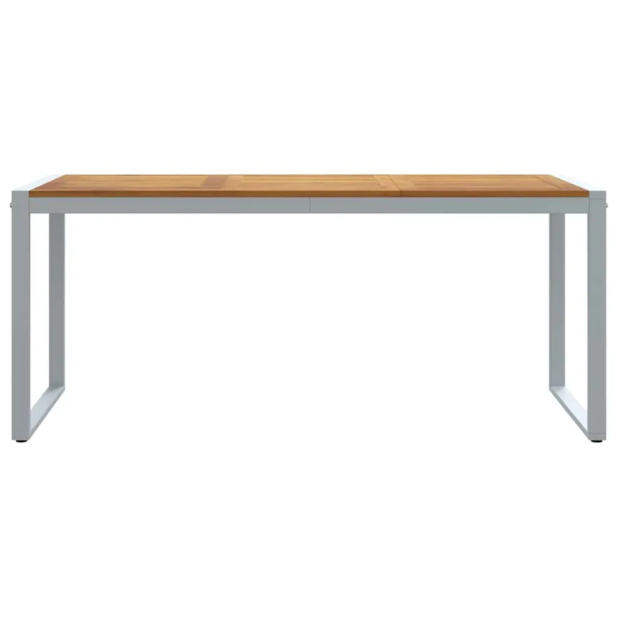 Table de Jardin Gris 180 x 90 x 75 cm Bois d'Acacia Massif - 5
