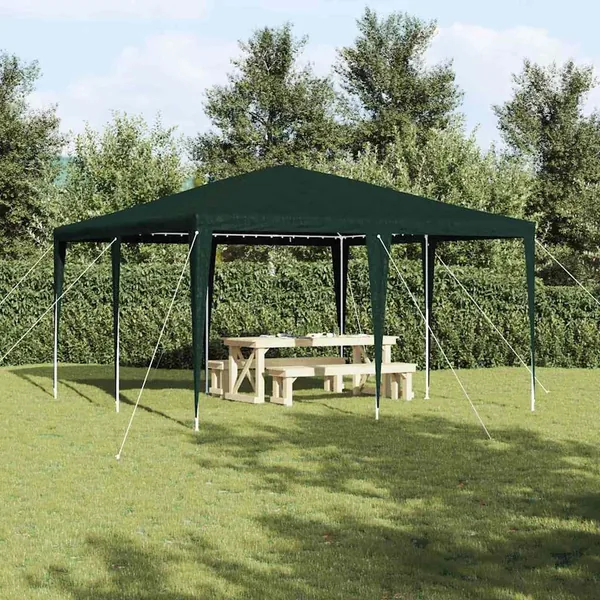 Tente de fête Vert 400 x 400 x 266 cm Polyéthylène et acier