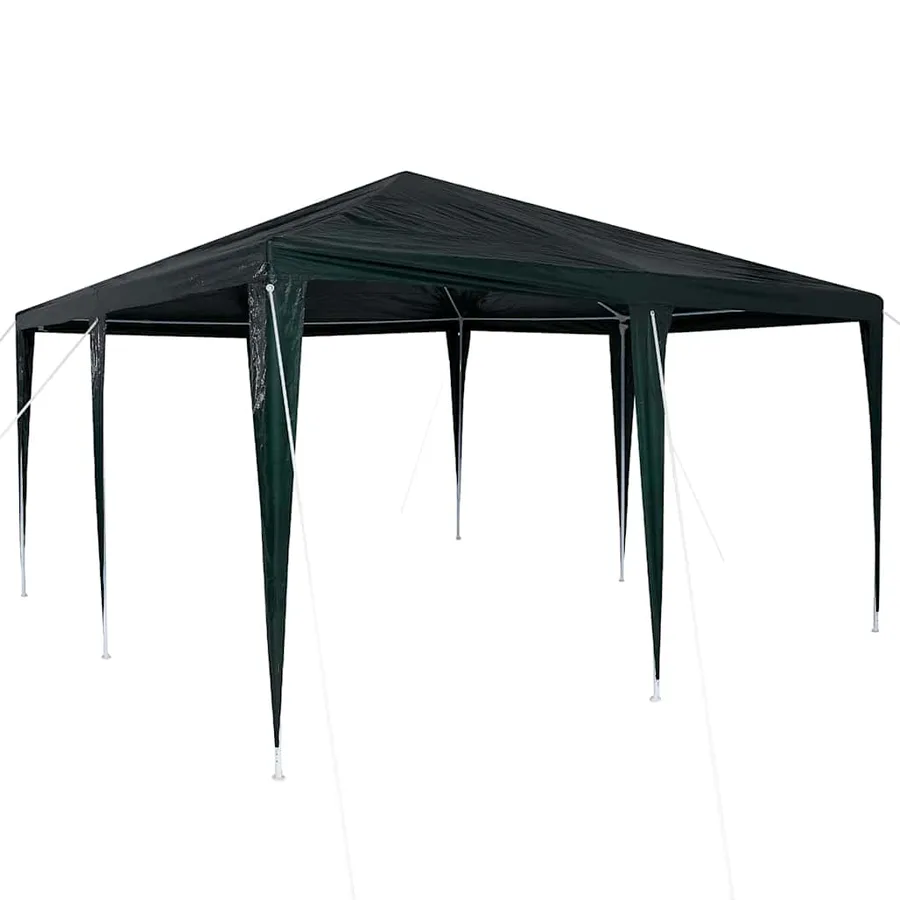 Tente de fête Vert 400 x 400 x 266 cm Polyéthylène et acier - 2