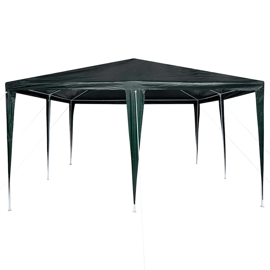 Tente de fête Vert 400 x 400 x 266 cm Polyéthylène et acier - 5