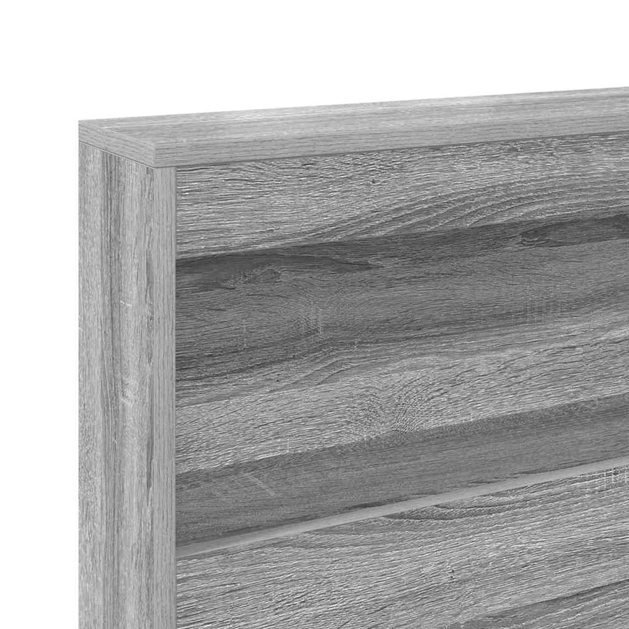 Tête de lit de rangement Gris Sonoma 80 cm Bois d'ingénierie - 9