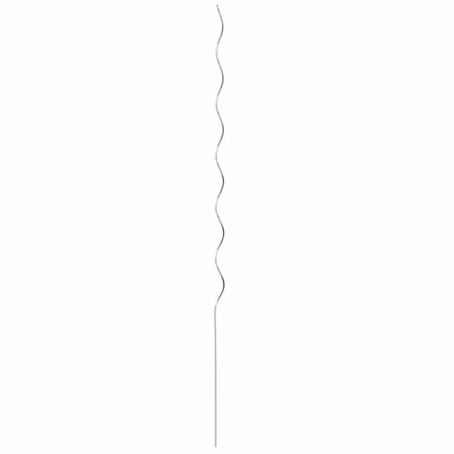 Soutien de plante 5 pcs Argenté 150 x 0,6 x 0,6 cm Acier - 7