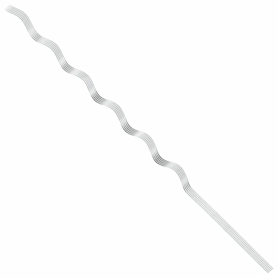 Soutien de plante 5 pcs Argenté 150 x 0,6 x 0,6 cm Acier - 9