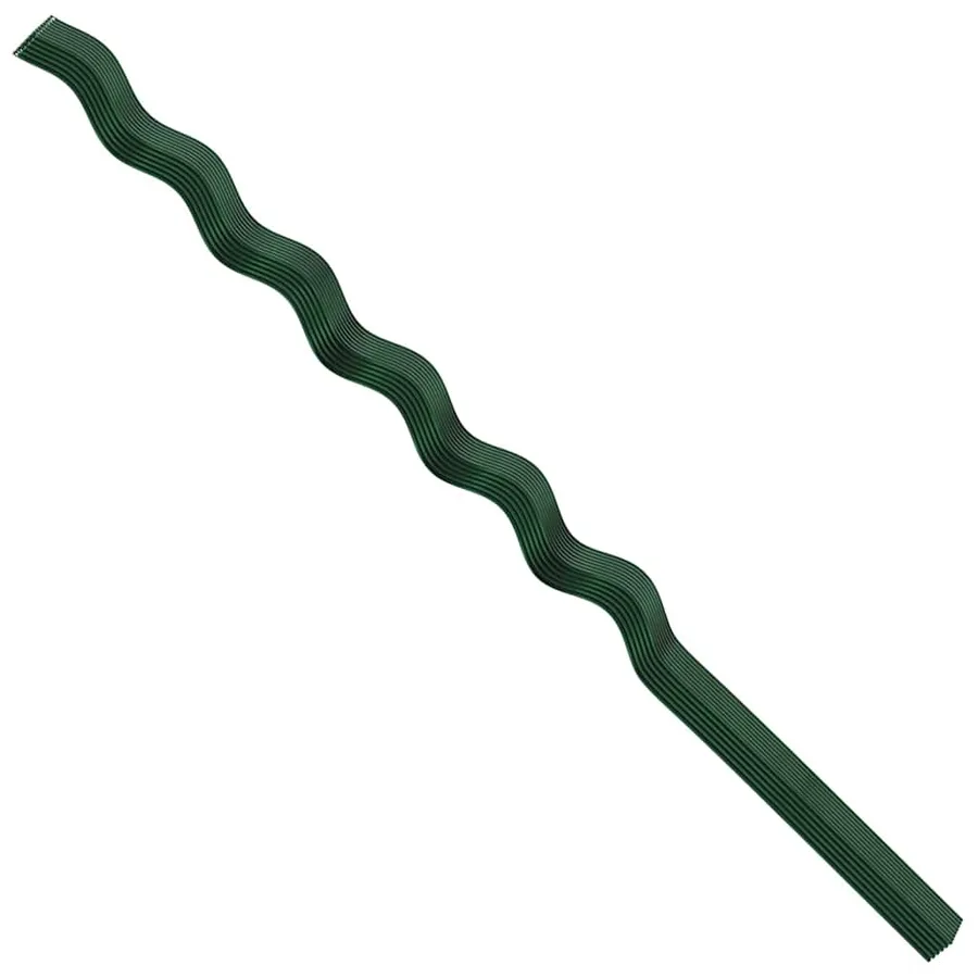 Soutien de plante 50 pcs Vert 150 x 0,6 x 0,6 cm Acier - 9