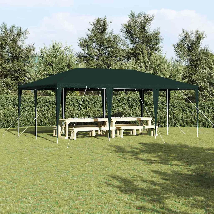 Tente de fête Vert 600 x 400 x 266 cm Polyéthylène et acier