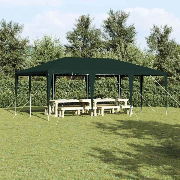 Tente de fête Vert 600 x 400 x 266 cm Polyéthylène et acier