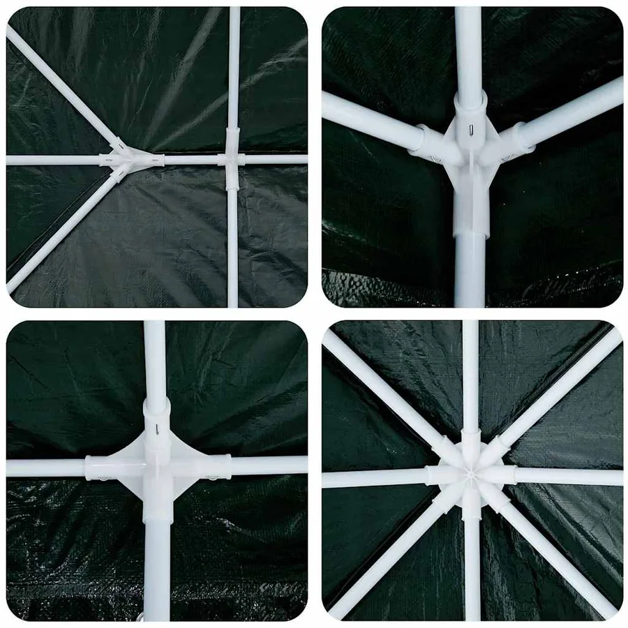 Tente de fête Vert 600 x 400 x 266 cm Polyéthylène et acier - 6