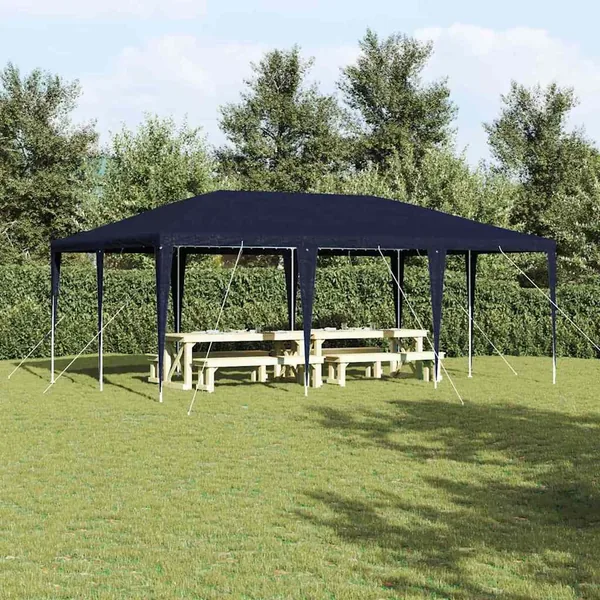 Tente de fête Bleu 600 x 400 x 266 cm Polyéthylène et acier