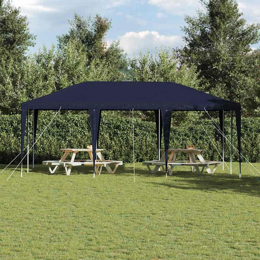 Tente de fête Bleu 600 x 400 x 266 cm Polyéthylène et acier - 4