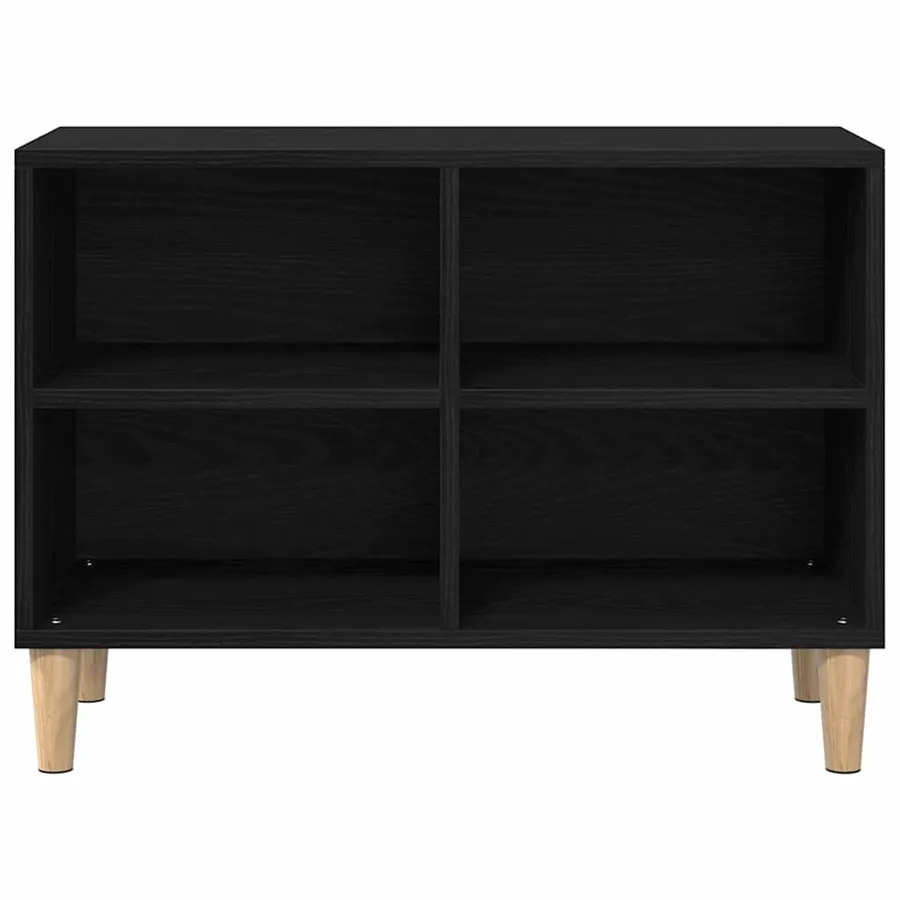 Meuble TV Chêne noir 69,5 x 30 x 50 cm Bois d'ingénierie - 6