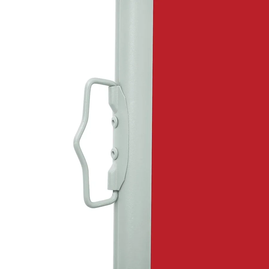 Auvent latéral rétractable de patio 100x500 cm Rouge - 9