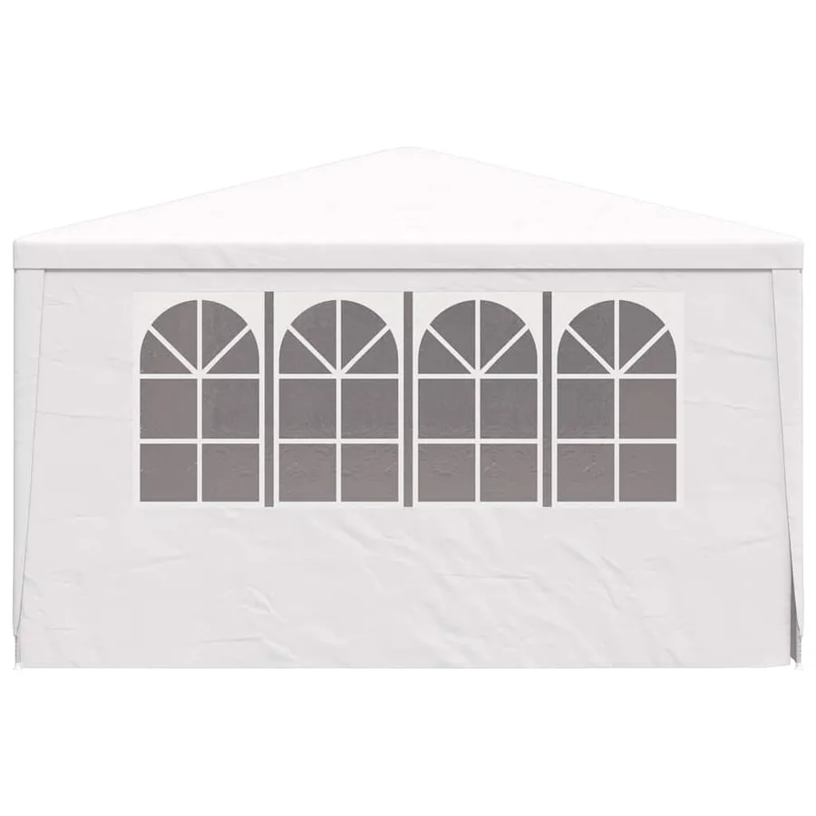 Tente de réception avec parois latérales 4x4 m Blanc 90 g/m² - 5