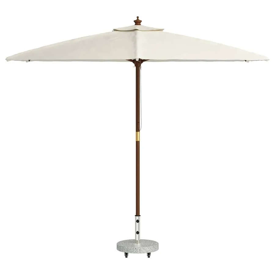 Pied de parasol 29,8kg Gris Granite et Acier Inoxydable Rond - 3