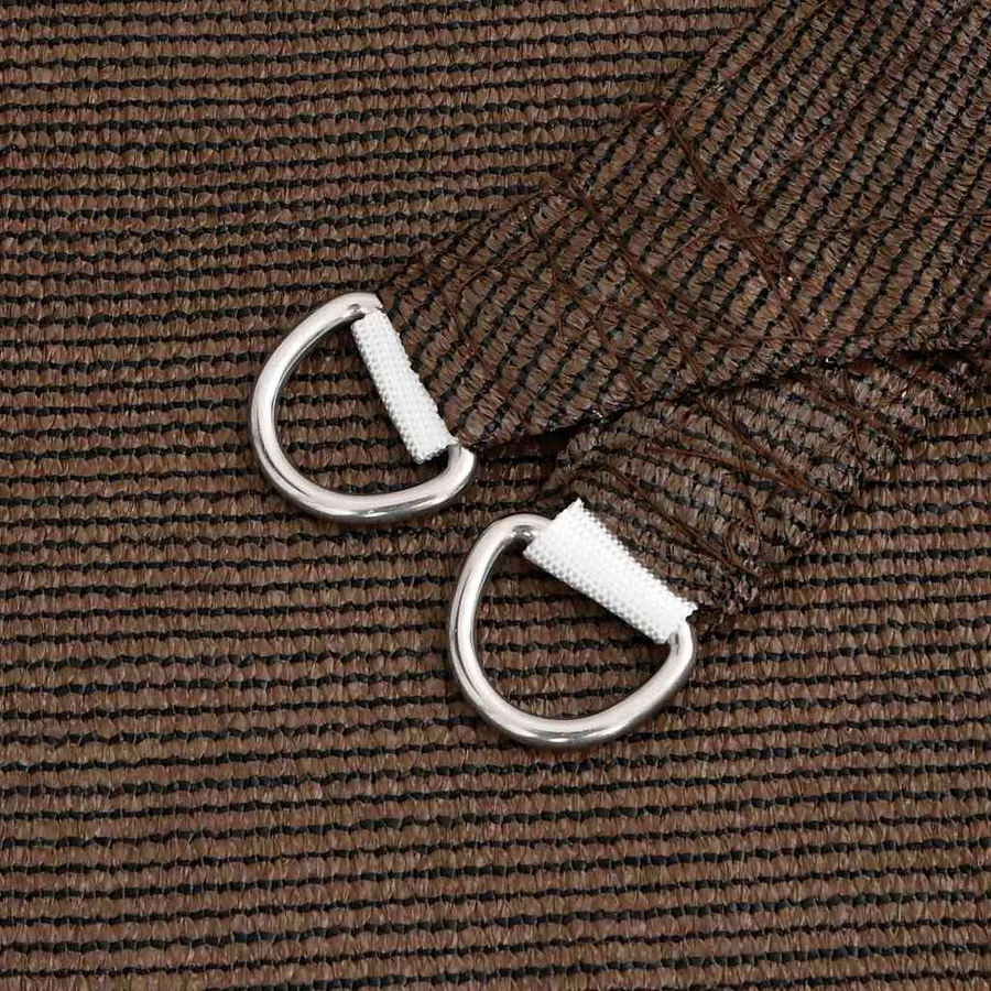 Voile d'ombrage 160 g/m² trapèze marron 4/5x4 m PEHD - 6